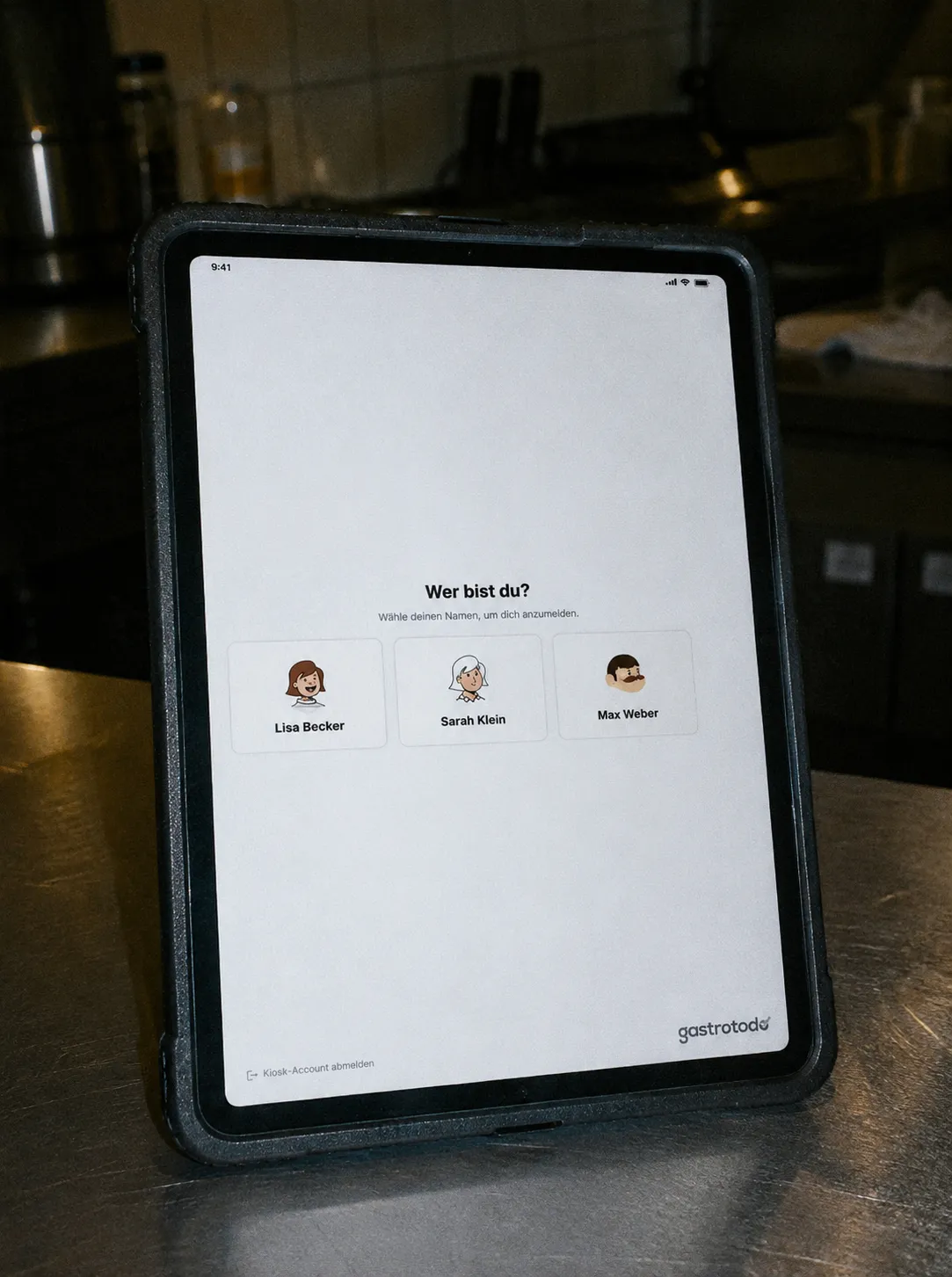 Kioskmodus op een tablet
